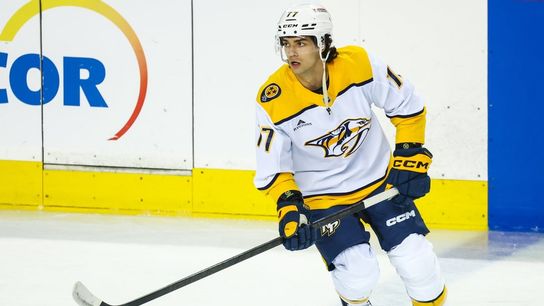 Devils sign F Luke Evangelista to 5-year, $36.25M deal (NHL). Photo by Sergei Belski