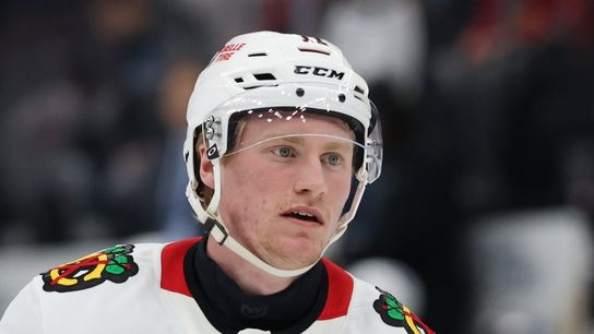 Blackhawks sign F Oliver Moore to 5-year deal (NHL). Photo by Rob Gray