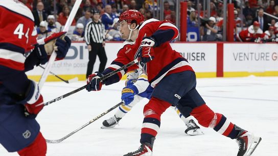 Capitals F Ryan Leonard signs 8-year, $84M contract (NHL). Photo by Geoff Burke