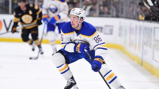 Sabres sign F Noah Ostlund to 8-year, $52.8M extension (NHL). Photo by Bob DeChiara-Imagn Images