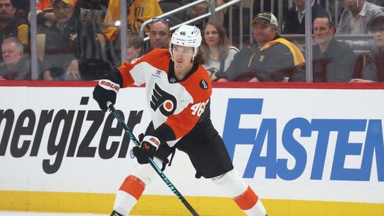 Flyers sign restricted free agent F Trevor Zegras to 4-year deal (NHL). Photo by Charles LeClaire-Imagn Images