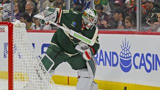 Calvin Pickard stoked for Wild debut against his hometown club, Jets (NHL). Photo by Nick Wosika