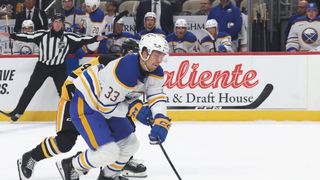 Penguins acquire Sabres D Ryan Johnson for Caleb Jones, Daniel Laatsch (NHL). Photo by Charles LeClaire