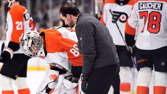 Flyers G Dan Vladar nursing upper-body injury (NHL)