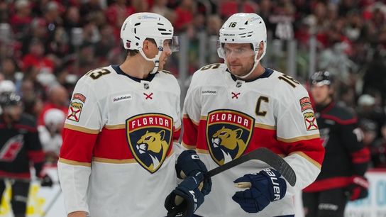 Panthers edge Hurricanes in opener on Gustav Forsling’s late OT goal (NHL). Photo by James Guillory