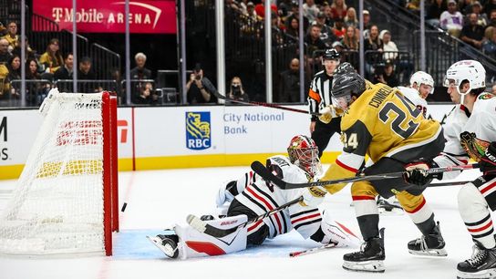 Jack Eichel's 3-point outing sparks Knights in win over Blackhawks (NHL). Photo by Christopher Trim