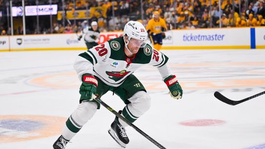 Blake Coleman finds net in Wild debut, helps take down Predators (NHL). Photo by Steve Roberts