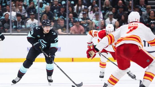 Mackie Samoskevich nets two goals as Kraken rout Flames again (NHL)