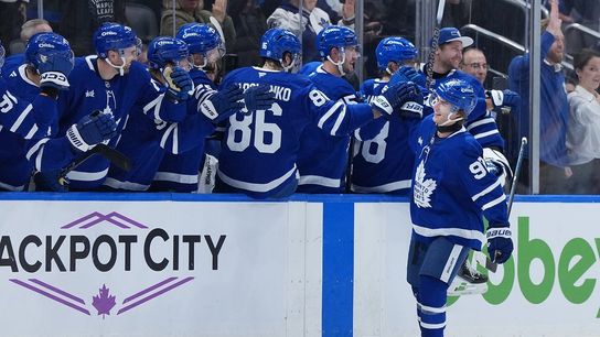 Gavin McKenna, Leafs get first road test vs. Pacific-leading Knights (NHL). Photo by Nick Turchiaro