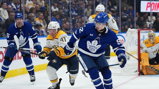NHL roundup: Career firsts for top pick Gavin McKenna as Leafs top Predators (NHL). Photo by Nick Turchiaro