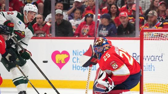 Kirill Kaprizov nets hat trick as Wild hand Panthers rare loss (NHL)