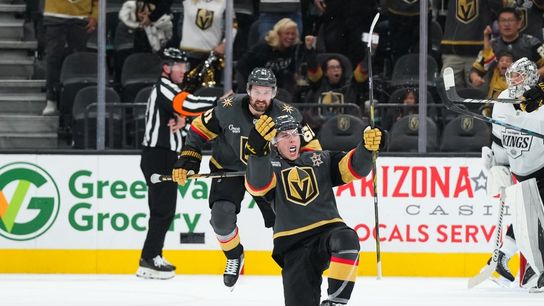 Mitch Marner’s OT goal vs. Kings runs Golden Knights’ win streak to 4 (NHL). Photo by Candice Ward