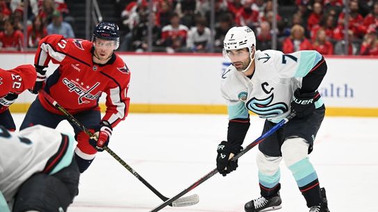 Kraken continue explosive offensive start; outlast Capitals (NHL). Photo by Brad Mills