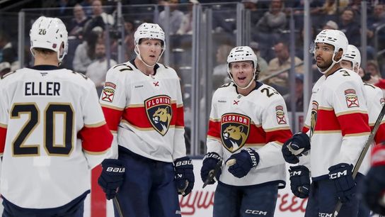 NHL roundup: Brady Tkachuk's natural hat trick helps Panthers top Jackets (NHL). Photo by Russell LaBounty