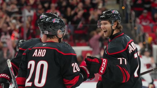 Hurricanes riding high but not looking past league-worst Flames (NHL). Photo by James Guillory