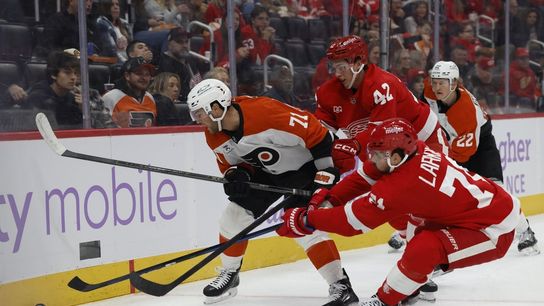 Copp, Red Wings nab home victory to extend Flyers' winless streak (NHL). Photo by Rick Osentoski
