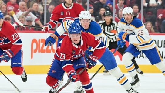 Cole Caufield scores in regulation, OT as Canadiens nip Sabres (NHL). Photo by Eric Bolte