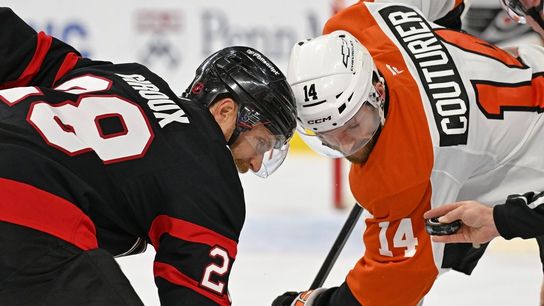 Flyers notch first win of season, Dan Vladar shines in goal vs. Senators (NHL). Photo by Eric Hartline