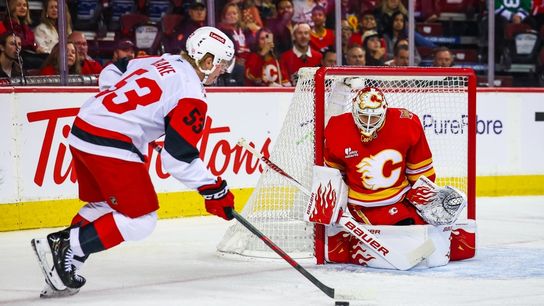 Flames turn tables on Hurricanes, notch first home win of season (NHL)