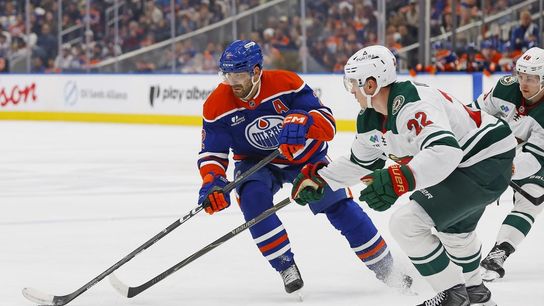 Evan Bouchard scores OT winner on birthday to lift Oilers over Wild (NHL). Photo by Perry Nelson