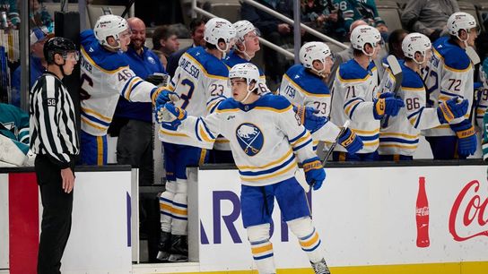 Colten Ellis stops 23 shots as Sabres shut out Sharks (NHL)