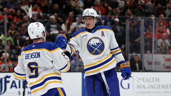 Tage Thompson's hat trick leads Sabres to wild win over Ducks (NHL)